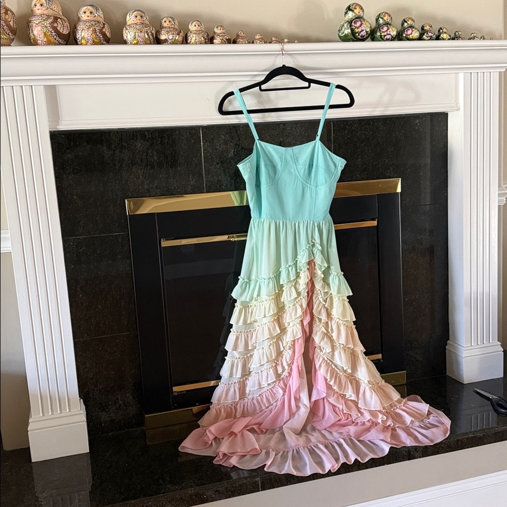 Rococo Sand Ciceli rainbow raffle dress sz S - Picture 11 of 17